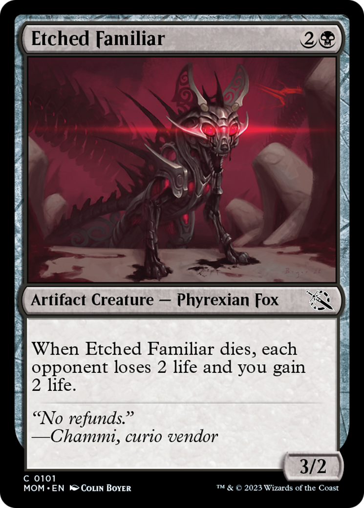 Etched Familiar [March of the Machine] | Devastation Store