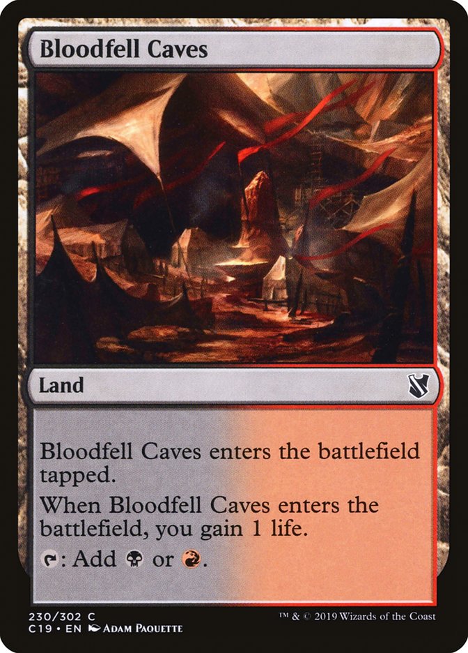 Bloodfell Caves [Commander 2019] | Devastation Store