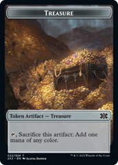 Saproling // Treasure Double-sided Token [Double Masters 2022 Tokens] | Devastation Store
