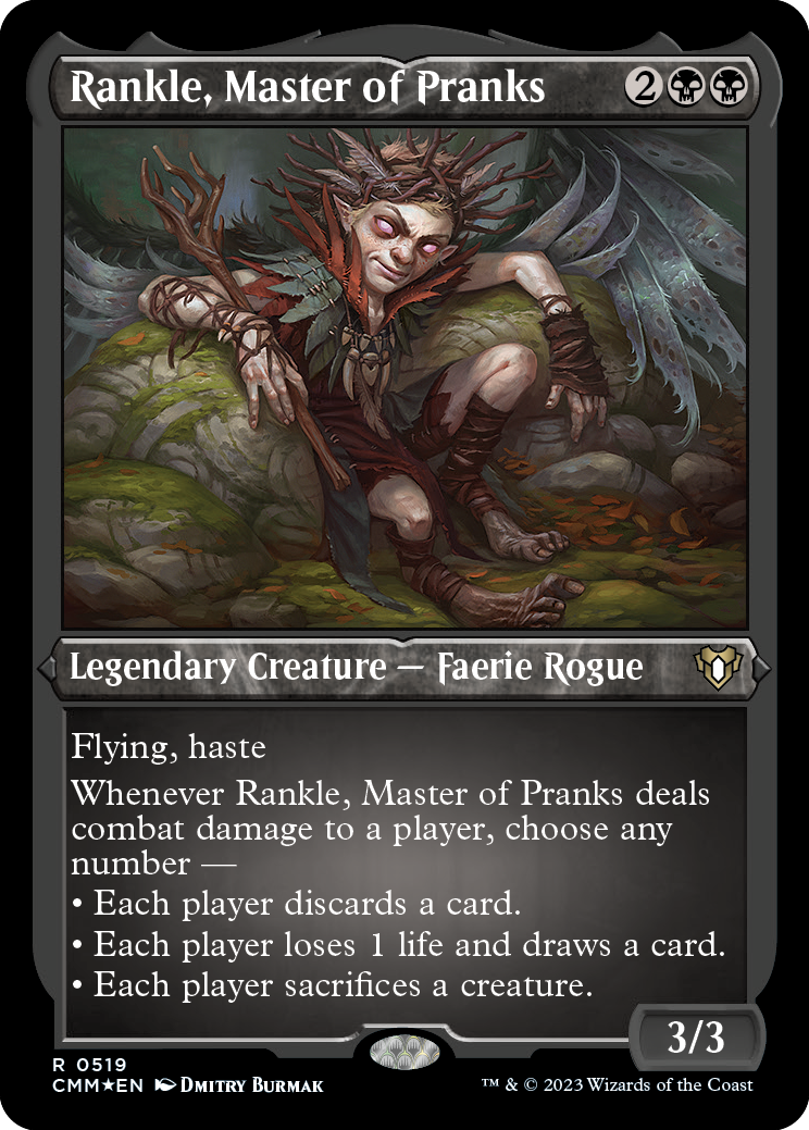 Rankle, Master of Pranks (Foil Etched) [Commander Masters] | Devastation Store