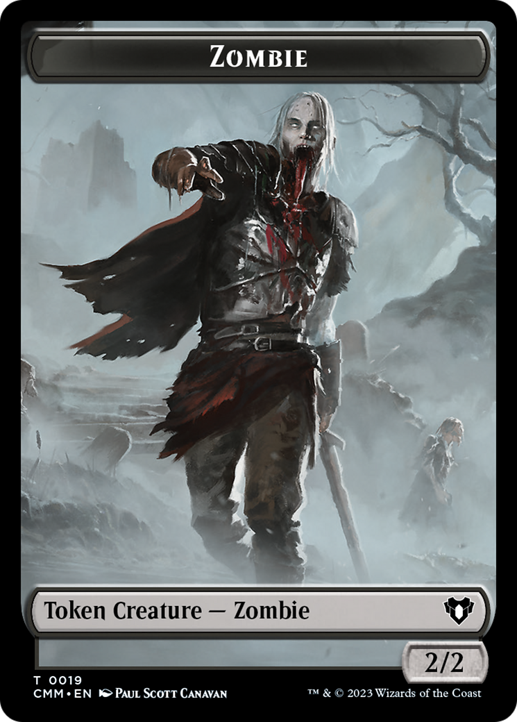 Zombie (0019) // Kor Soldier Double-Sided Token [Commander Masters Tokens] | Devastation Store