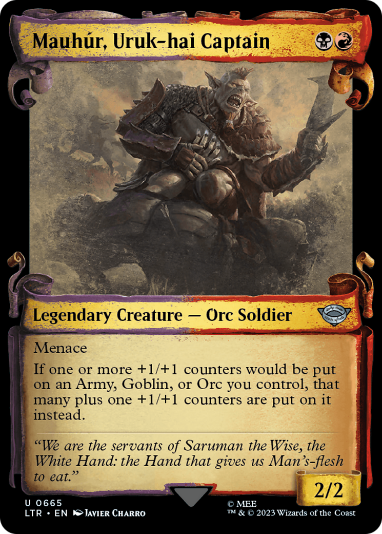 Mauhur, Uruk-hai Captain [The Lord of the Rings: Tales of Middle-Earth Showcase Scrolls] | Devastation Store