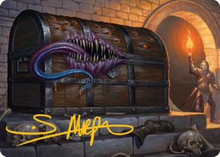 Mimic Art Card (Gold-Stamped Signature) [Dungeons & Dragons: Adventures in the Forgotten Realms Art Series] | Devastation Store