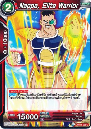 Nappa, Elite Warrior [BT11-026] | Devastation Store