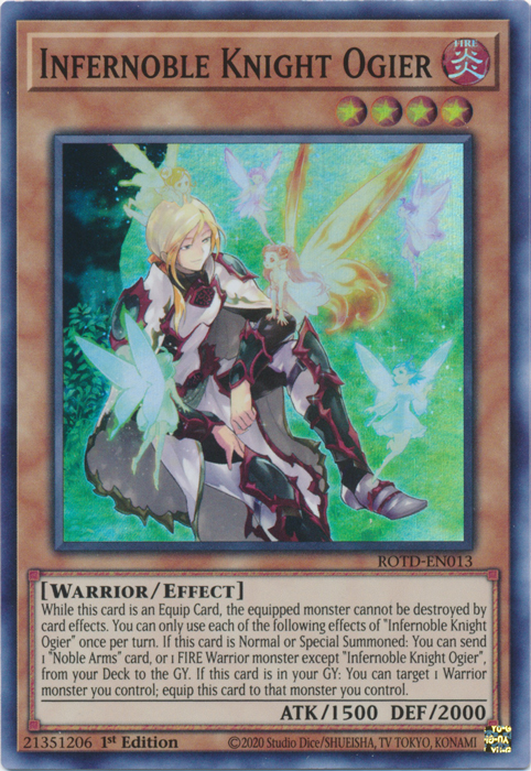 Infernoble Knight Ogier [ROTD-EN013] Super Rare | Devastation Store