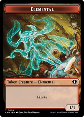 Elemental (0024) // Phyrexian Germ Double-Sided Token [Commander Masters Tokens] | Devastation Store