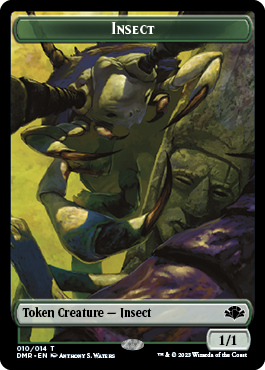Insect // Construct Double-Sided Token [Dominaria Remastered Tokens] | Devastation Store