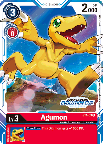 Agumon [ST1-03] (Evolution Cup) [Starter Deck: Gaia Red Promos] | Devastation Store