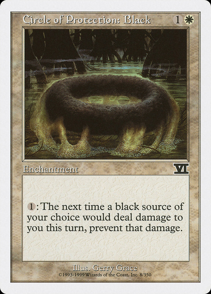 Circle of Protection: Black [Classic Sixth Edition] - Devastation Store | Devastation Store