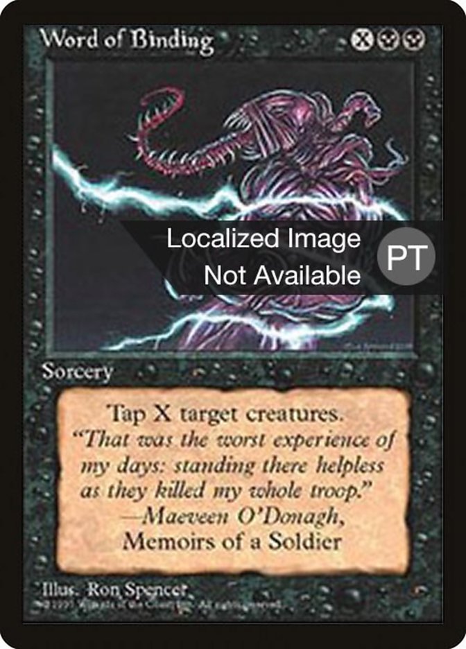 Word of Binding [Fourth Edition (Foreign Black Border)] | Devastation Store