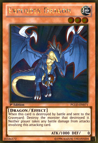 Exploder Dragon [PGLD-EN071] Gold Rare | Devastation Store
