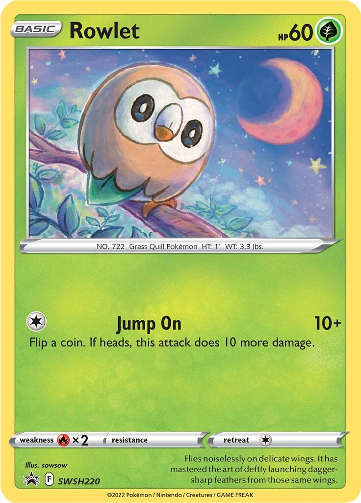 Rowlet (SWSH220) [Sword & Shield: Black Star Promos] | Devastation Store