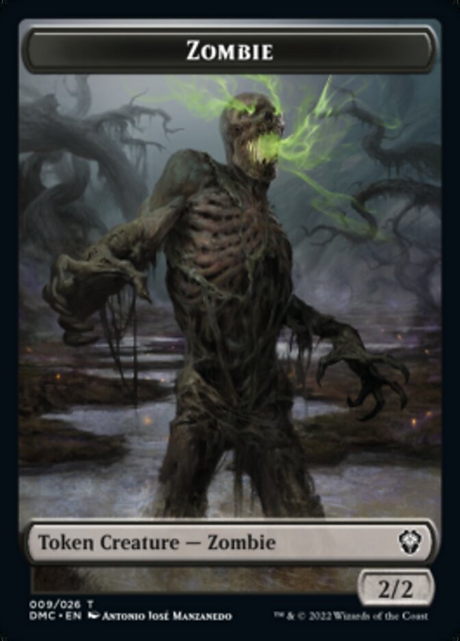 Zombie Token [Dominaria United Commander Tokens] | Devastation Store