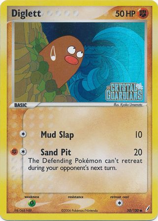 Diglett (50/100) (Stamped) [EX: Crystal Guardians] | Devastation Store