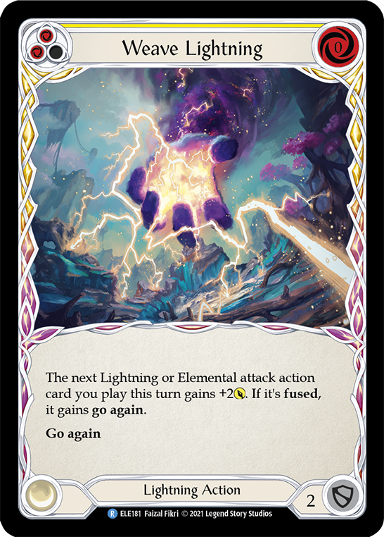 Weave Lightning (Yellow) [ELE181] (Tales of Aria)  1st Edition Normal | Devastation Store