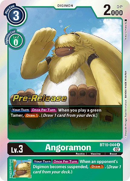 Angoramon [BT10-044] [Xros Encounter Pre-Release Cards] | Devastation Store
