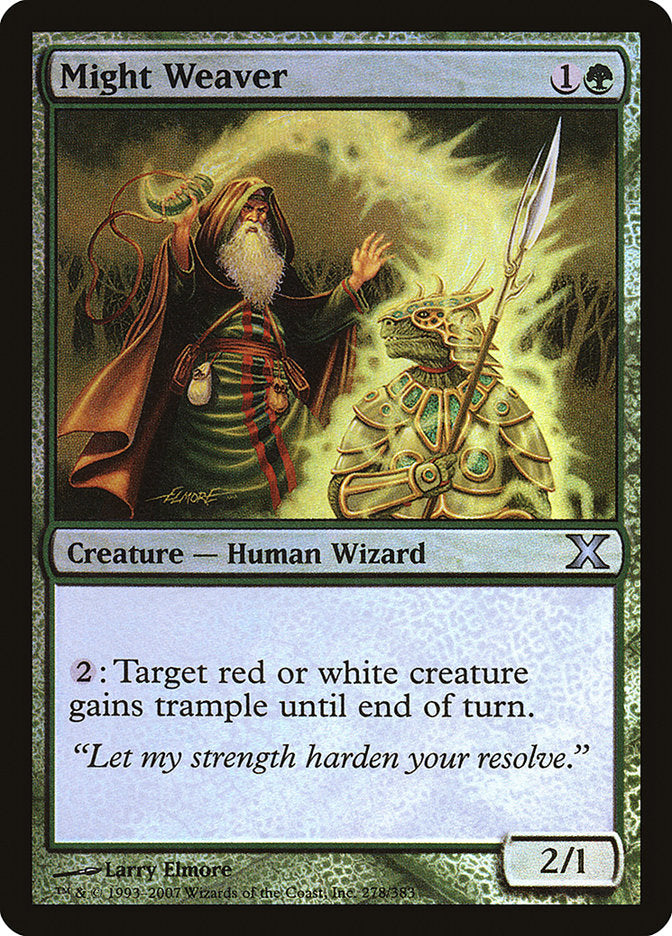 Might Weaver (Premium Foil) [Tenth Edition] | Devastation Store