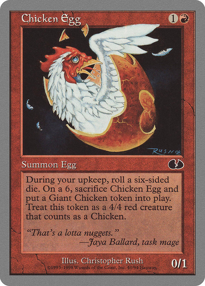 Chicken Egg [Unglued] - Devastation Store | Devastation Store