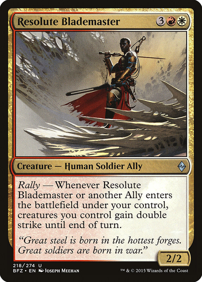 Resolute Blademaster [Battle for Zendikar] | Devastation Store
