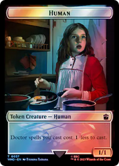 Human (0037) // Food (0059) Double-Sided Token (Surge Foil) [Doctor Who Tokens] | Devastation Store