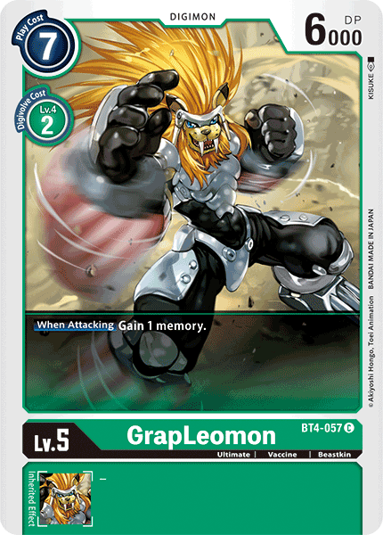 GrapLeomon [BT4-057] [Great Legend] | Devastation Store