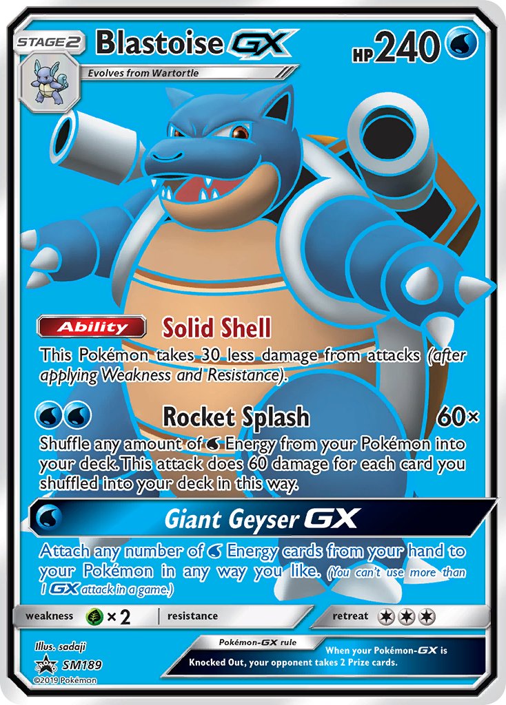 Blastoise GX (SM189) [Sun & Moon: Black Star Promos] | Devastation Store