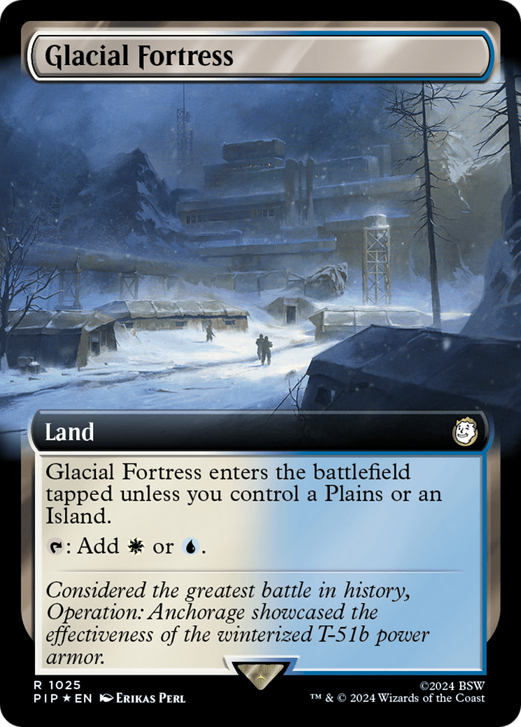 Glacial Fortress (Extended Art) (Surge Foil) [Fallout] | Devastation Store