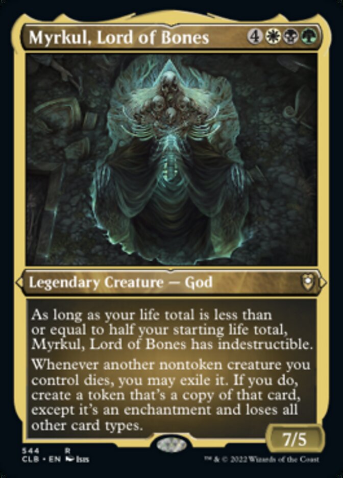 Myrkul, Lord of Bones (Foil Etched) [Commander Legends: Battle for Baldur's Gate] | Devastation Store