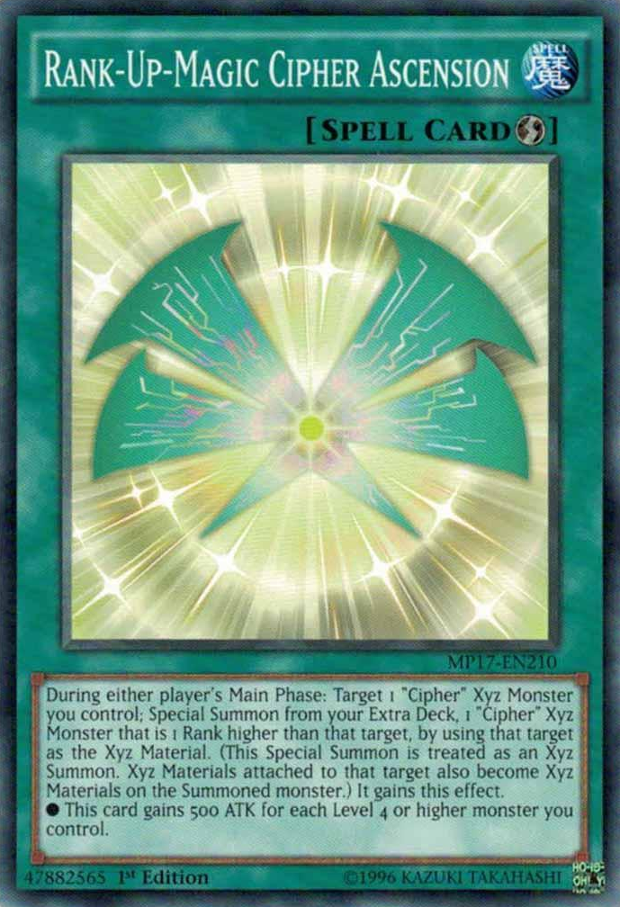 Rank-Up-Magic Cipher Ascension [MP17-EN210] Common | Devastation Store