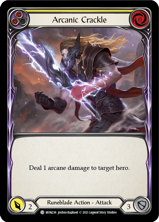 Arcanic Crackle (Yellow) [MON236] 1st Edition Normal - Devastation Store | Devastation Store