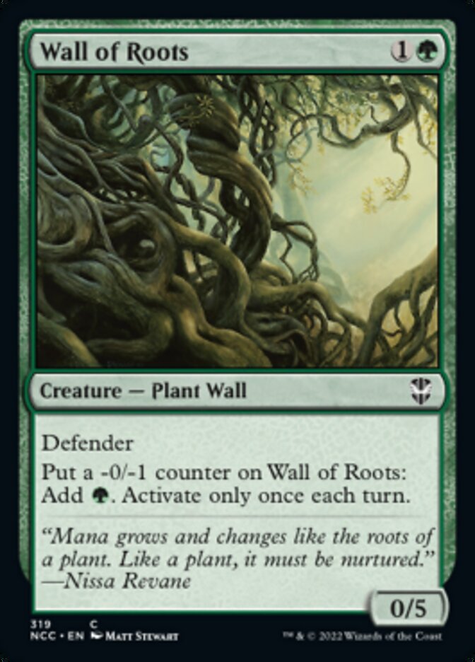 Wall of Roots [Streets of New Capenna Commander] | Devastation Store