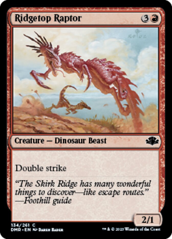 Ridgetop Raptor [Dominaria Remastered] | Devastation Store