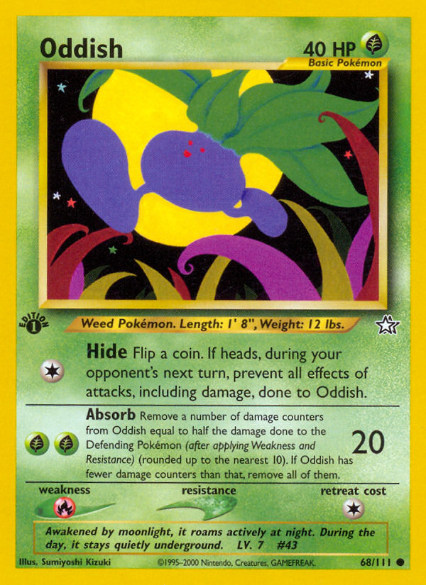 Oddish (68/111) [Neo Genesis 1st Edition] | Devastation Store