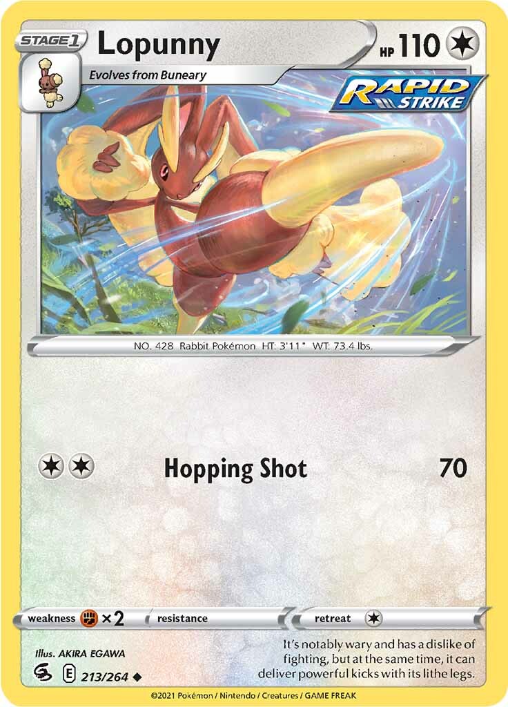 Lopunny (213/264) [Sword & Shield: Fusion Strike] | Devastation Store