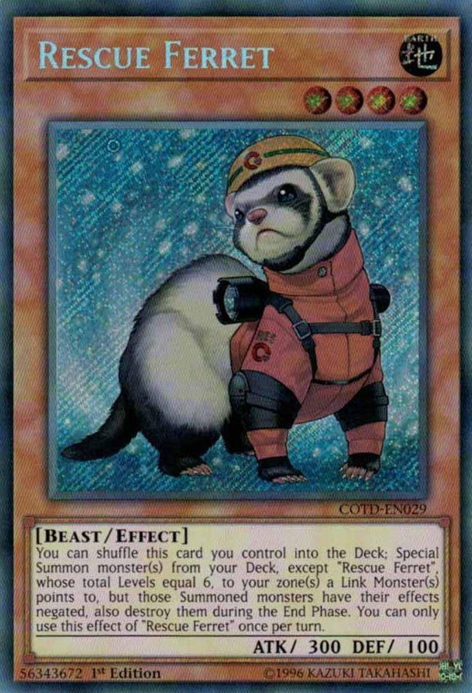 Rescue Ferret [COTD-EN029] Secret Rare | Devastation Store