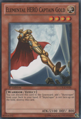 Elemental HERO Captain Gold [LCGX-EN026] Common | Devastation Store