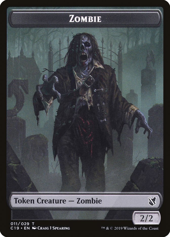 Zombie (011/029) [Commander 2019 Tokens] | Devastation Store