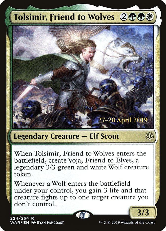 Tolsimir, Friend to Wolves  [War of the Spark Prerelease Promos] | Devastation Store