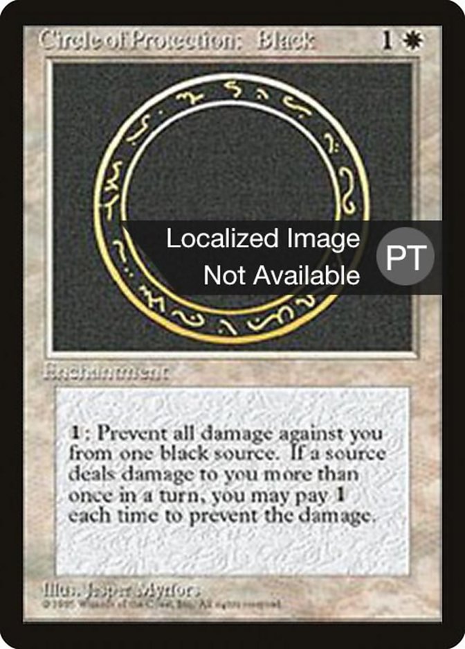 Circle of Protection: Black [Fourth Edition (Foreign Black Border)] | Devastation Store