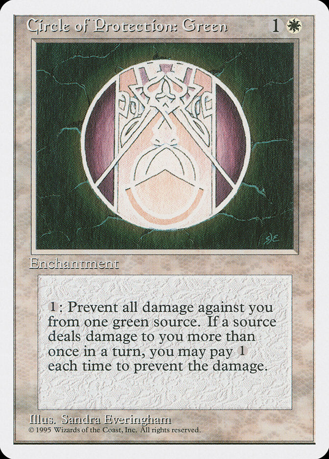 Circle of Protection: Green [Fourth Edition] - Devastation Store | Devastation Store