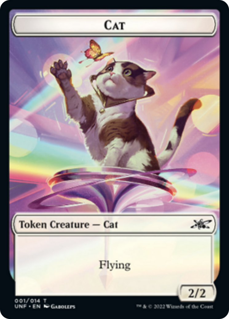 Cat // Storm Crow Double-sided Token [Unfinity Tokens] | Devastation Store