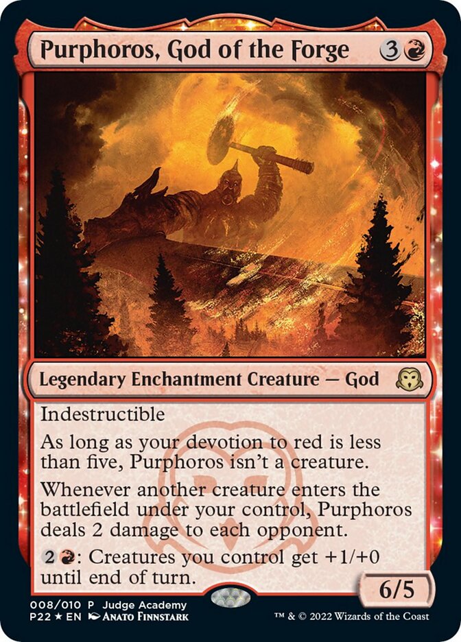 Purphoros, God of the Forge [Judge Gift Cards 2022] | Devastation Store