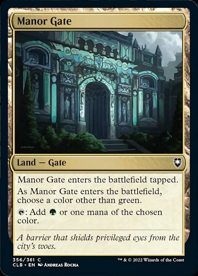 Manor Gate [Commander Legends: Battle for Baldur's Gate] | Devastation Store