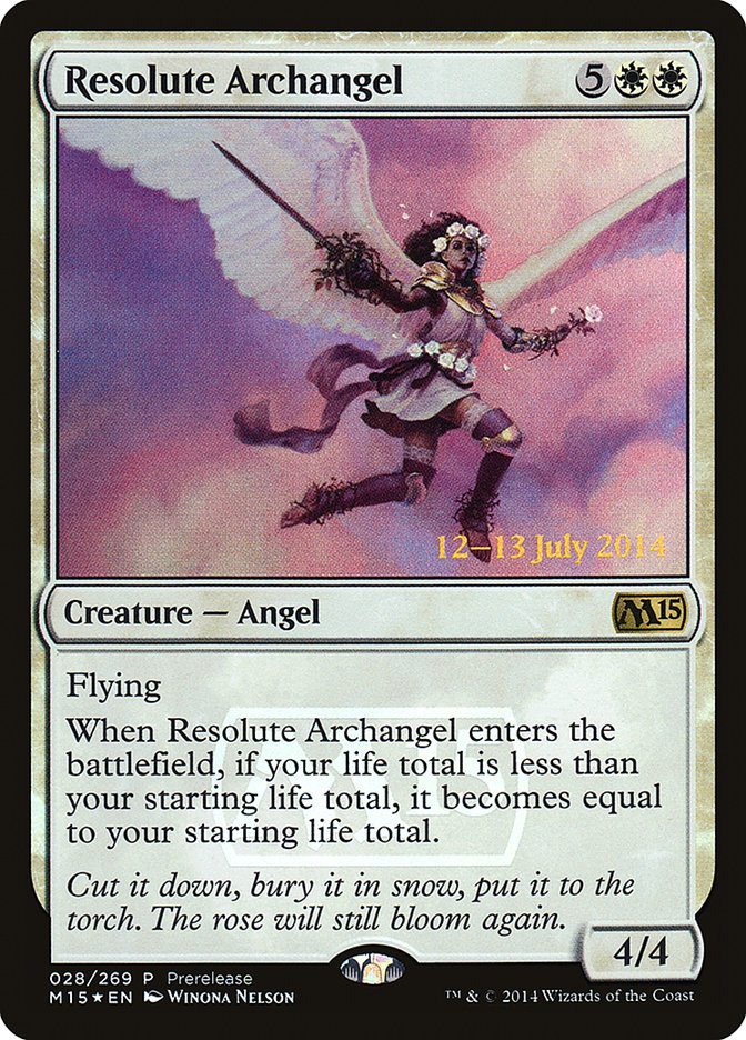 Resolute Archangel [Magic 2015 Prerelease Promos] | Devastation Store