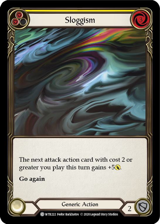 Sloggism (Yellow) [WTR222] Unlimited Edition Rainbow Foil - Devastation Store | Devastation Store