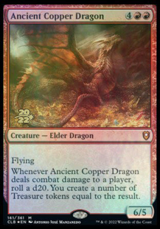 Ancient Copper Dragon [Commander Legends: Battle for Baldur's Gate Prerelease Promos] | Devastation Store