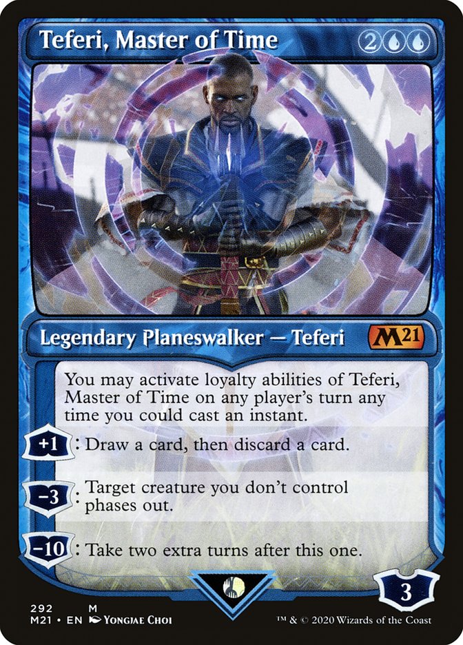 Teferi, Master of Time (Showcase) [Core Set 2021] | Devastation Store