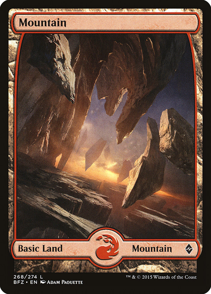 Mountain (268) [Battle for Zendikar] - Devastation Store | Devastation Store