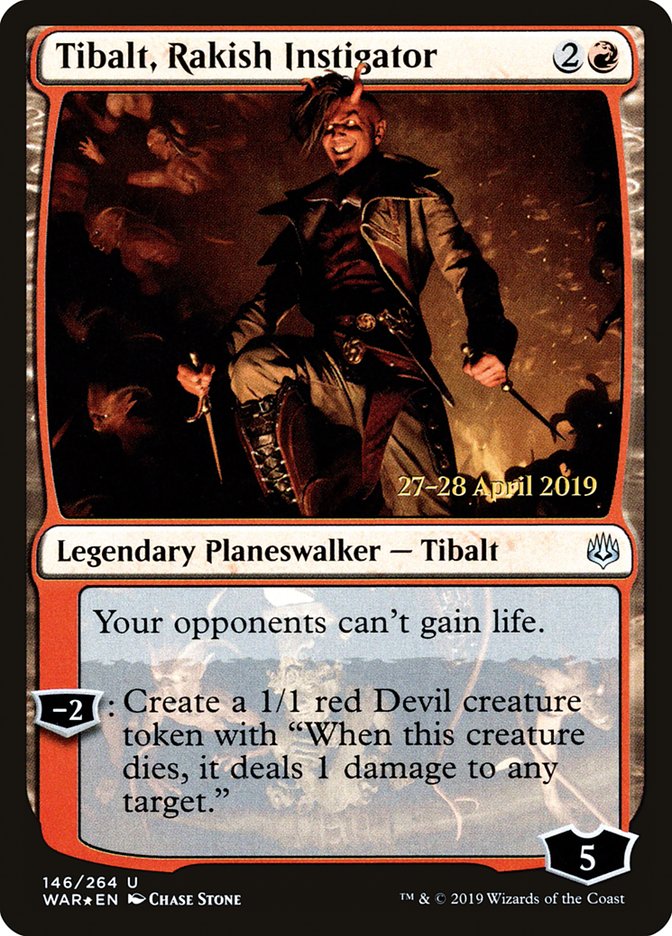 Tibalt, Rakish Instigator  [War of the Spark Prerelease Promos] | Devastation Store