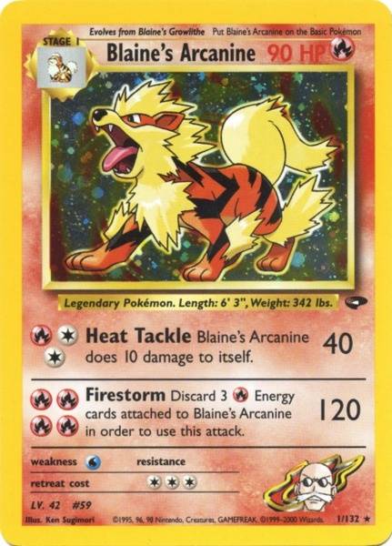 Blaine's Arcanine (1/132) [Gym Challenge Unlimited] | Devastation Store